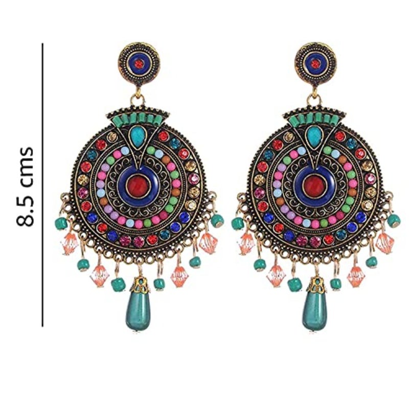 Youbella Jewellery Bohemian Multi-Color Earrings For Girls And Women - Image 5