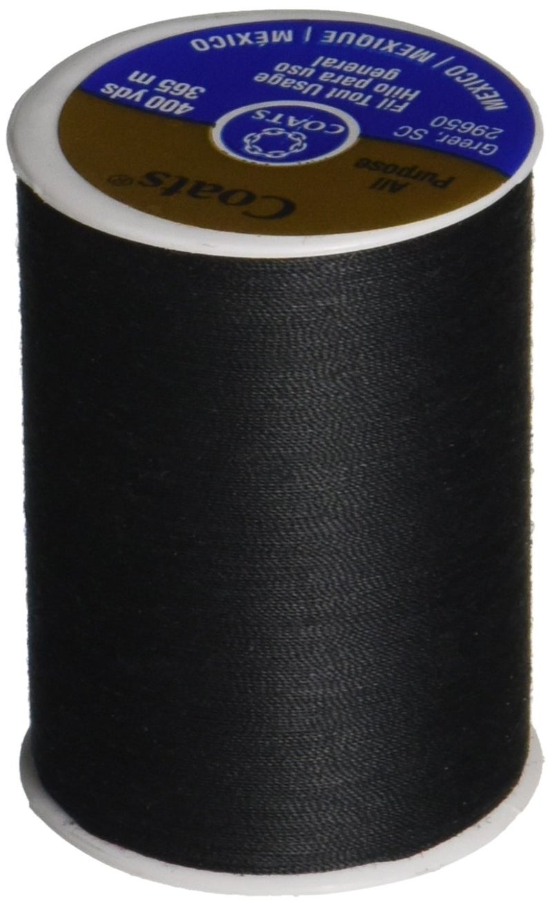 COATS CLARK 230A2 Dual Duty AllPurpose Thread 400 Yards1 Spool of Yarn Black