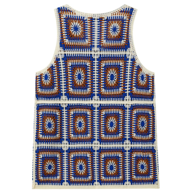 Men's Geometric Jacquard Knit Vest - Summer Casual Sleeveless Top - Image 3