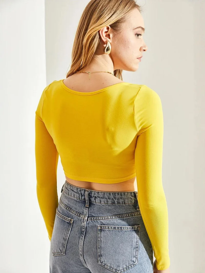Bianco Lucci LUCCI Basic Crop Top