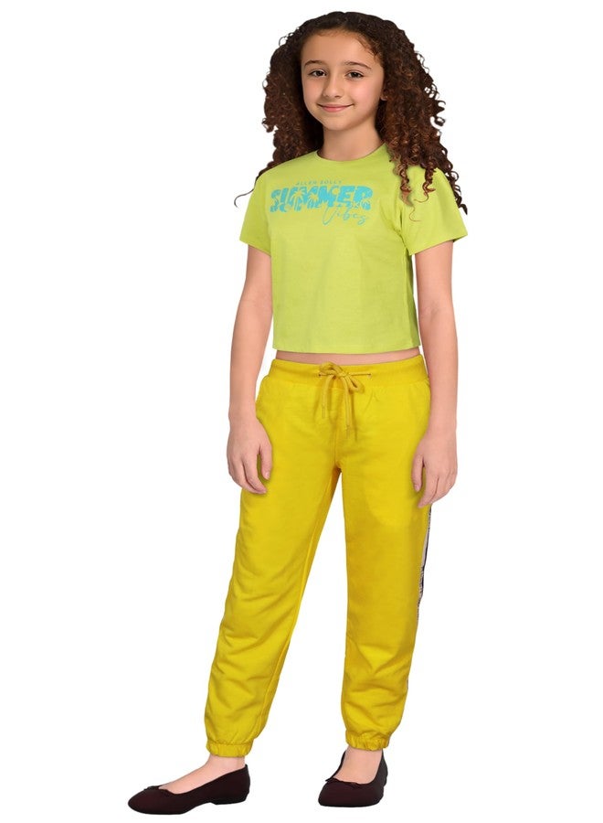 Allen Solly Junior Girl's Regular Trousers (AGPTERGFW93605_Yellow_16 | 15-16 Years) - Image 5