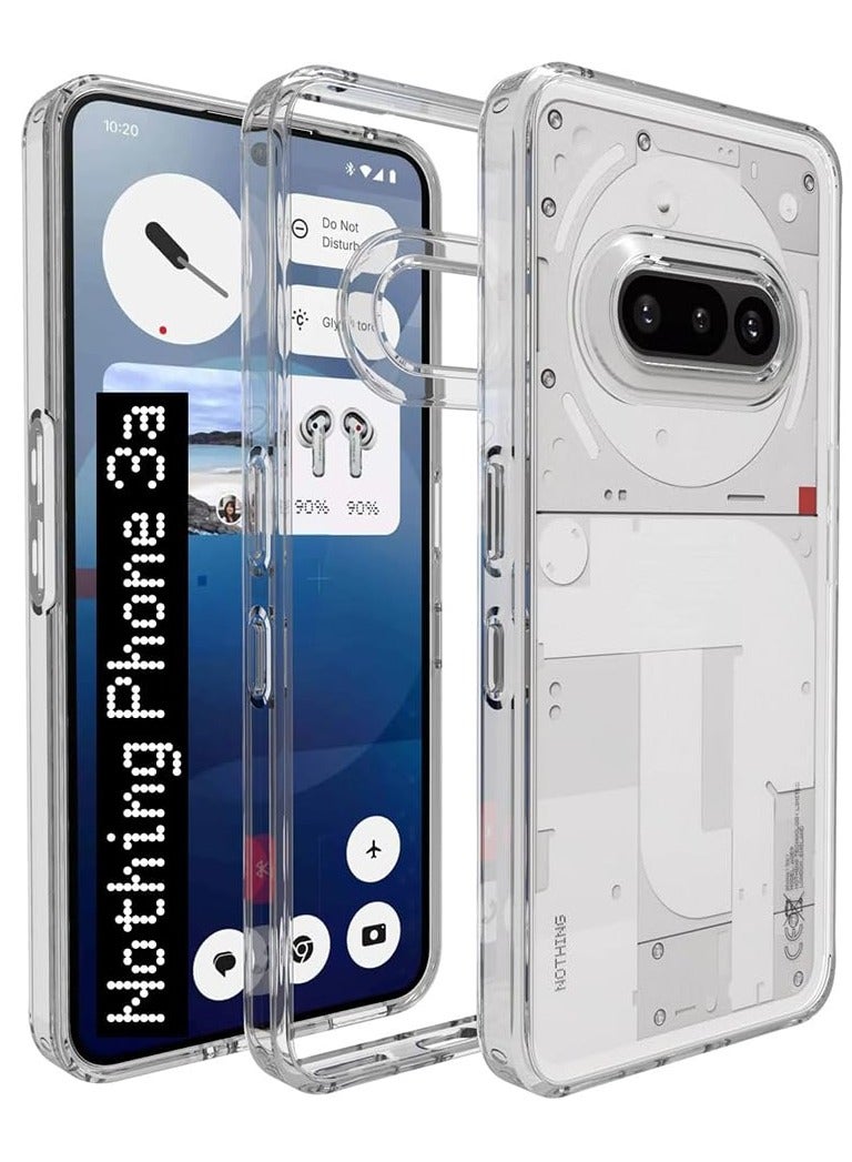 امتصاص الصدمات مرنة شفافة TPU المطاط غطاء الهاتف الخليوي الواقي لحالة الهاتف (3a) - Image 1