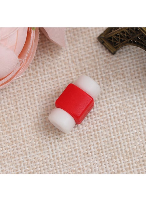Protector Winding Creative For Apple Mobile Phone Data Line Protection Cover Plastic Charging Line Headset Break Protection-Color:Red (bulk Without Packaging)