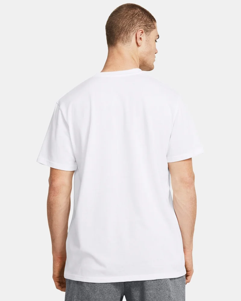 Under Armour White Men's Armour Label T-Shirt for Men | Best Price UAE