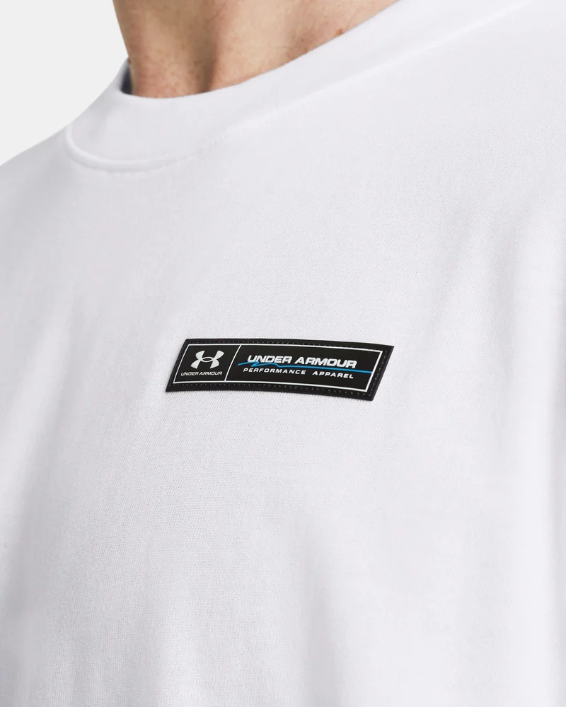 Under Armour White Men's Armour Label T-Shirt for Men | Best Price UAE