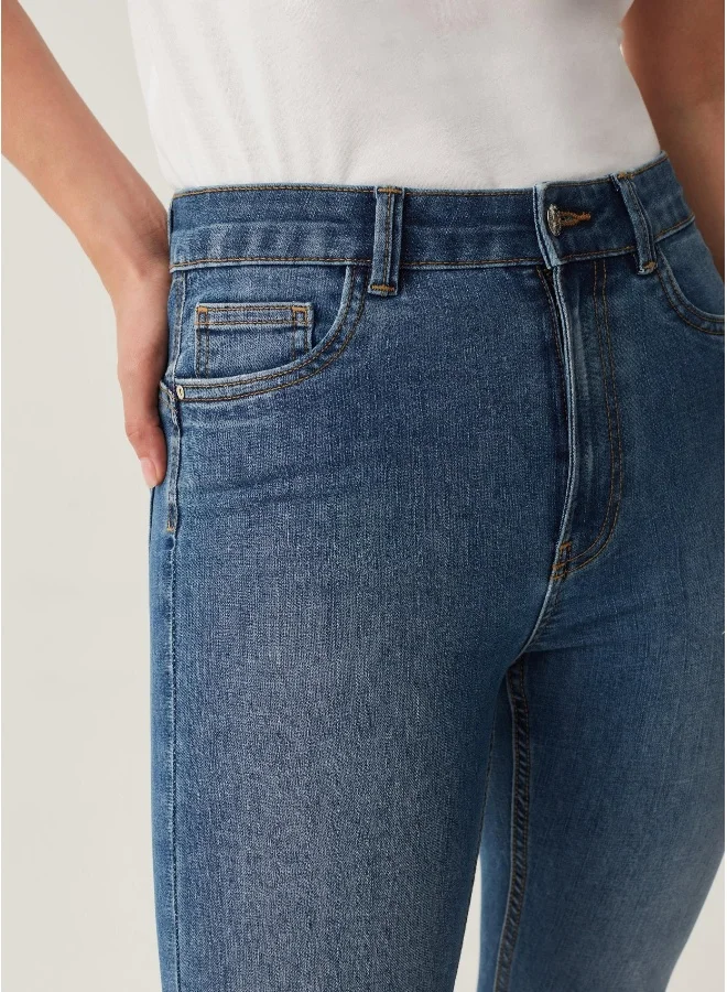 او في اس Skinny-fit stretch jeans