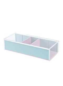 Erin Condren Compartment Storage Box - Pastel Acrylic - Organize And Store Featuring 4 Removable Dividers And 6 Grooves To Easily Configure - Reduce Clutter And Optimize Your Desk Space  - Image 1