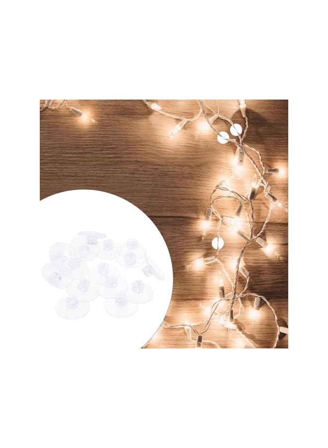 Green Tiger 20pcs Suction Cup Light String Holder Clips Clear Slotted Sucker Cup Holders for Christmas Fairy Lights Strong Vacuum Fixing for Windows Smooth Surfaces - Image 5