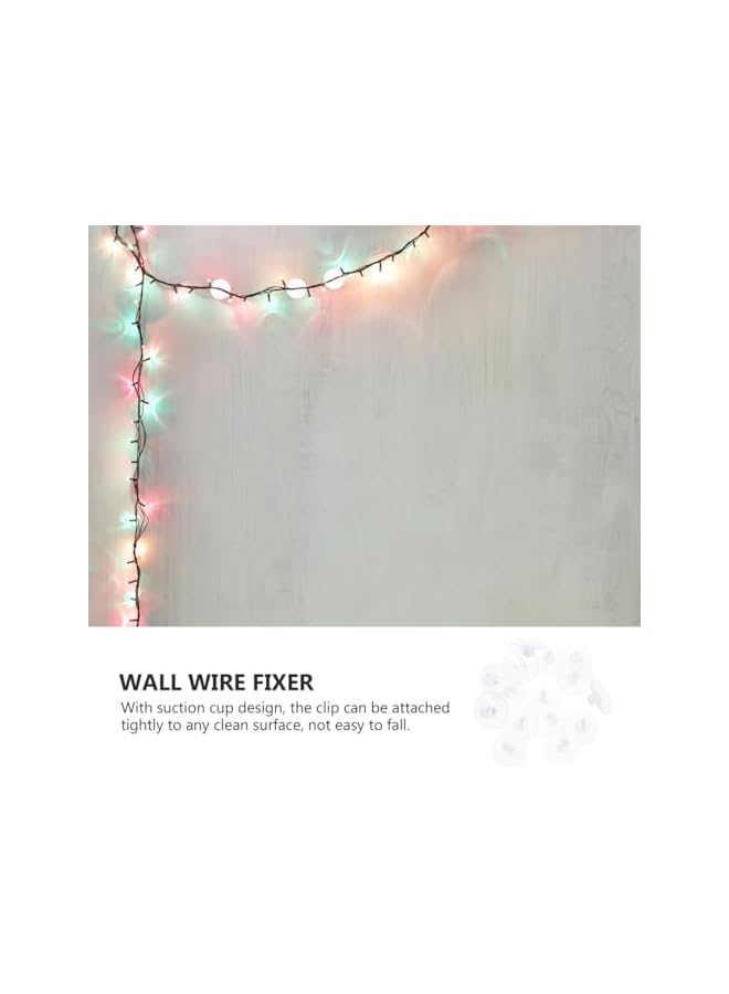 Green Tiger 20pcs Suction Cup Light String Holder Clips Clear Slotted Sucker Cup Holders for Christmas Fairy Lights Strong Vacuum Fixing for Windows Smooth Surfaces - Image 4