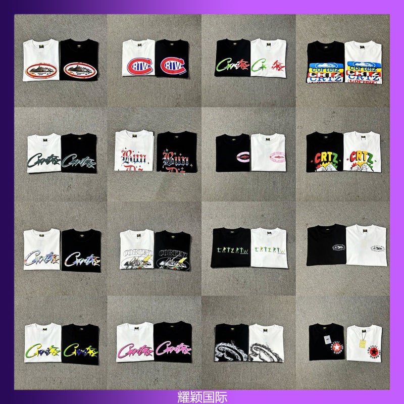 Devil Letter Logo Printed Short-Sleeved Fog High Street Trendy Brand Couple Loose T-Shirt - Image 2
