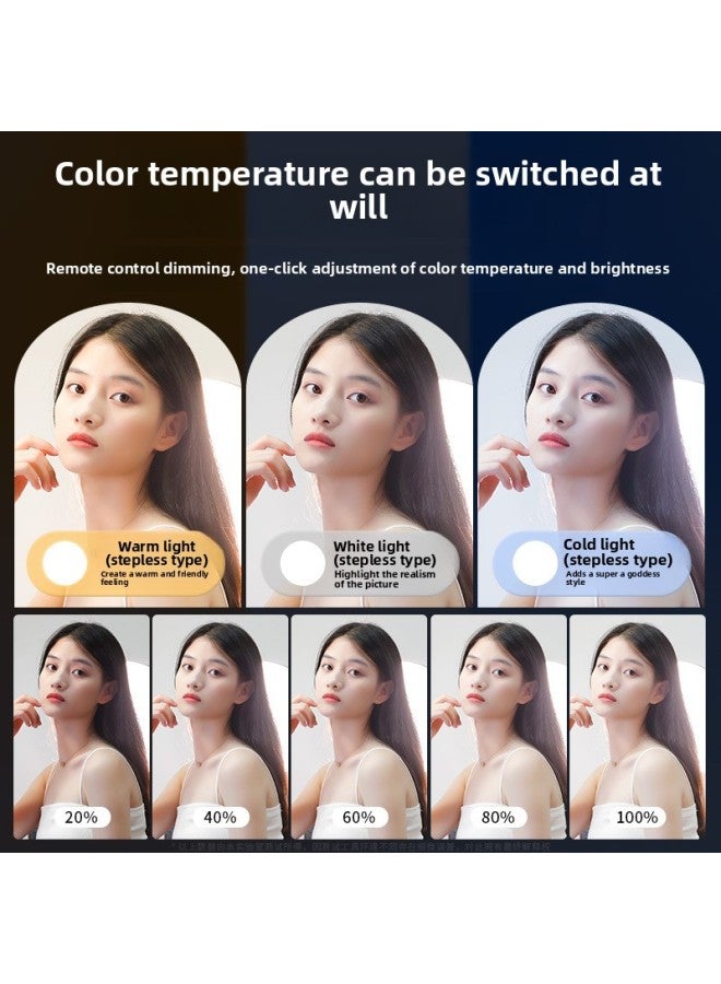 general Live Broadcast Beauty Fill Light Internet Celebrity Anchor Dedicated Full Screen Lighting Light Desktop Round Makeup Light Photo Soft Light-Specifications:Desktop 【16cm Shadowless Lamp】】 - Image 5