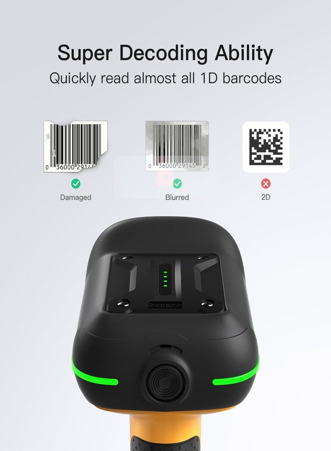 Inateck Industrial Barcode Scanner Bluetooth, 1D Scanner Wireless with IP67 Waterproof and Dustproof, Handscanner with App & SDK，BCST-61 - Image 2