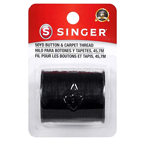 Singer 67110 Button & Carpet Sewing Thread, 50-Yards, Black, 3.80 x 1.50 x 2.50 inches - Image 2