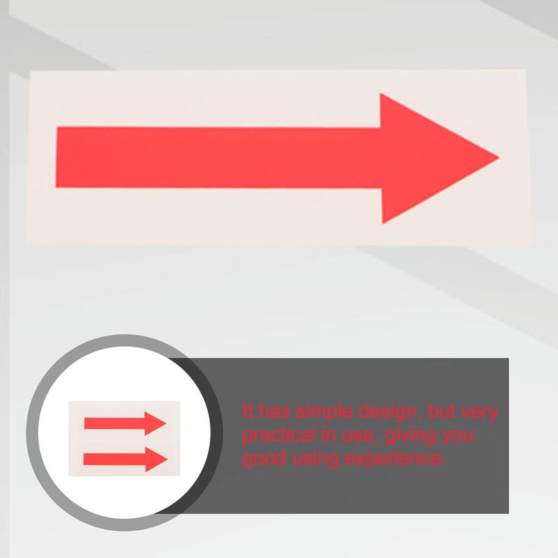 klarako 2pcs Arrow Sign Floor Markers Signs Label Sticker one Way Floor Decal Sign Wall Labels Floor Sticker Wall Decal Warning Sticker Caution Decal Direction Signs Sticker - Image 4