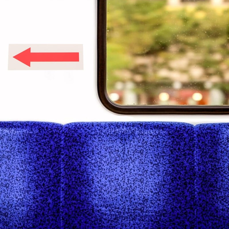 klarako 2pcs Arrow Sign Floor Markers Signs Label Sticker one Way Floor Decal Sign Wall Labels Floor Sticker Wall Decal Warning Sticker Caution Decal Direction Signs Sticker - Image 3