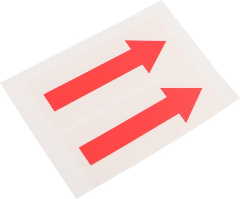 klarako 2pcs Arrow Sign Floor Markers Signs Label Sticker one Way Floor Decal Sign Wall Labels Floor Sticker Wall Decal Warning Sticker Caution Decal Direction Signs Sticker - Image 1