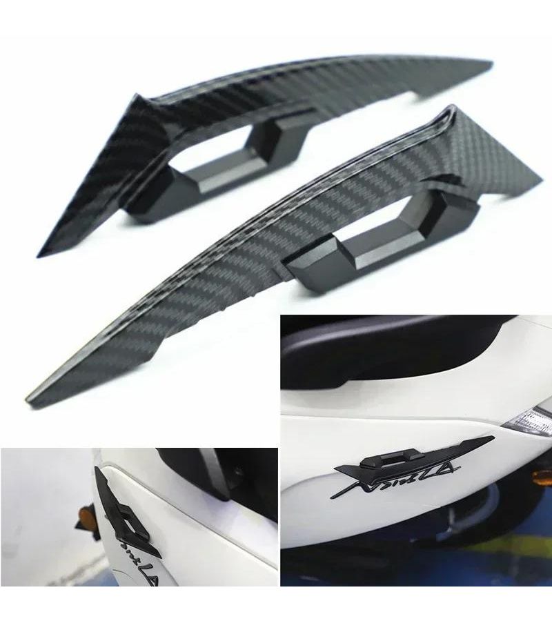 2Pcs Motorcycle Front Side Aerodynamic Winglets Spoiler Wing Set For 250SR - Image 1
