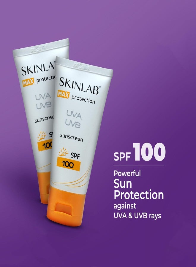 SKINLAB Sunscreen SPF100 UVA/UVB Sun Protection For All Skin Types| Water Resistant & Transparent | 50ml - Image 3