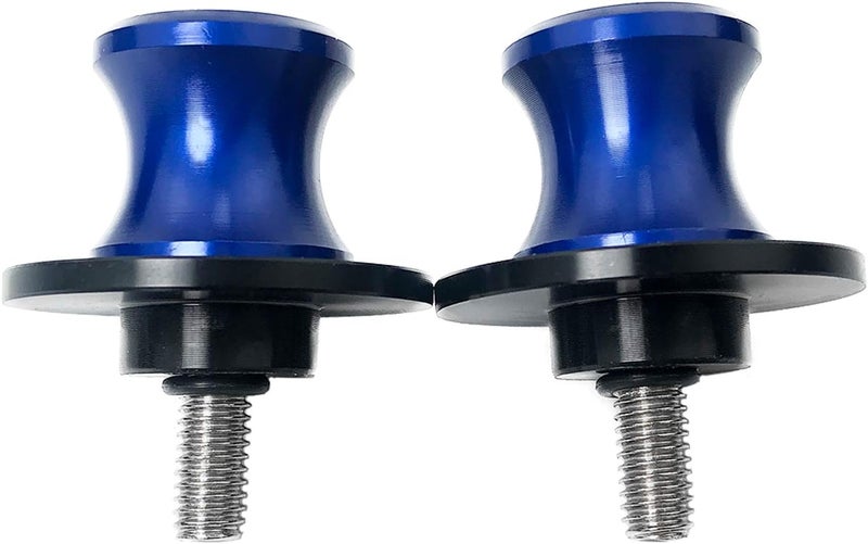 YIMOTO 6MM M6 X 1.5 Motorcycle Swing arm Sliders Spools CNC Swing Arm Stand Screws 2PCS for Yamaha YZF R1 R3 R6 R25 R125 R6S 600R 750R (Blue) - Image 3