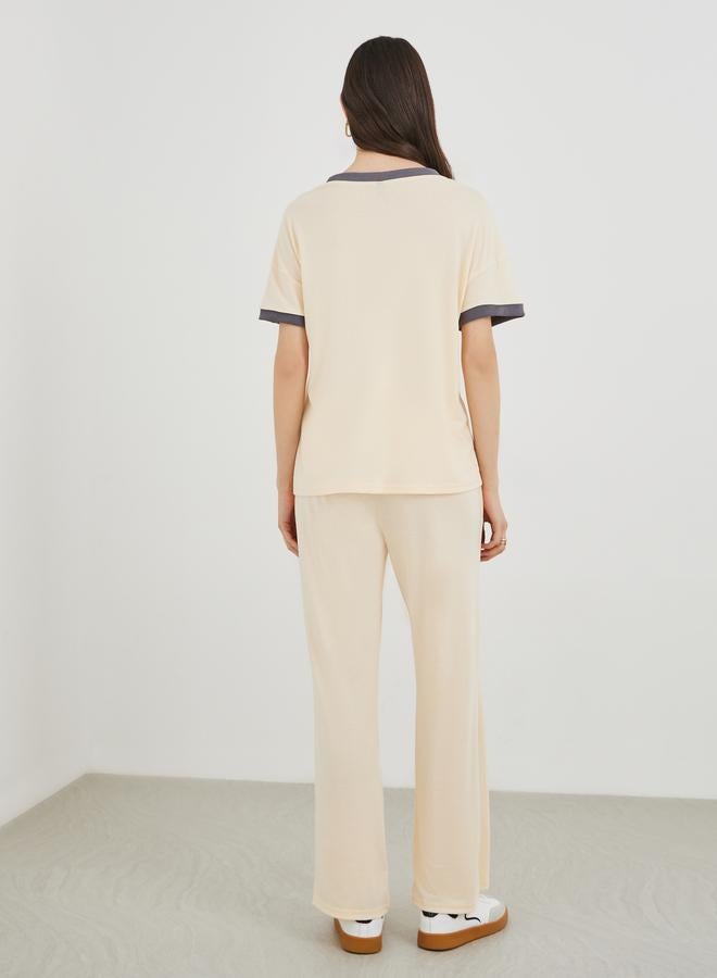 Take Two Loose Fit Short Sleeve T-Shirt and Pants Co-Ords