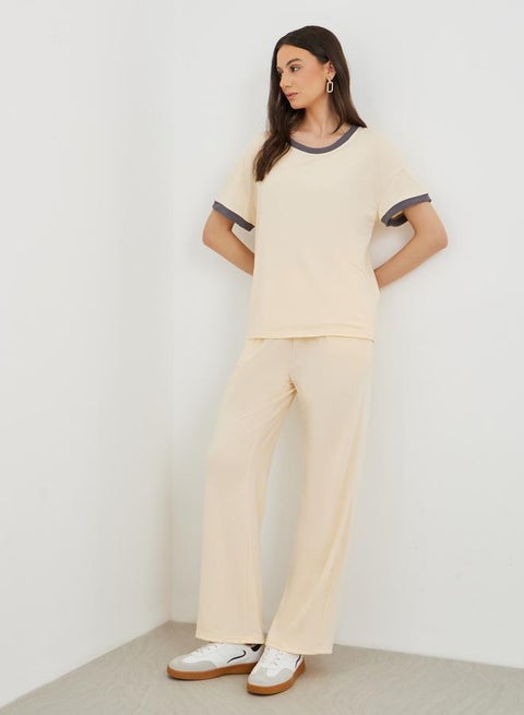 Take Two Loose Fit Short Sleeve T-Shirt and Pants Co-Ords