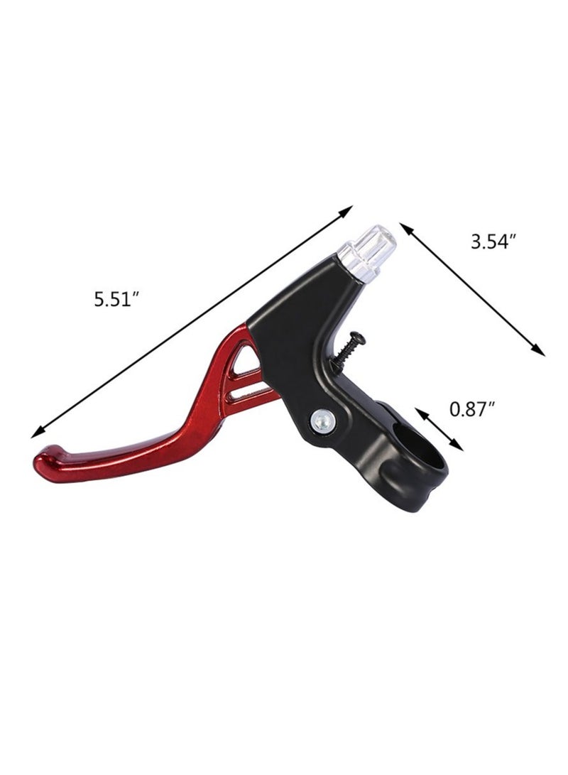 دوغي 1 زوج من قضبان الفرامل دراجة ، دراجة مقبض سبائك الألومنيوم العالمي ، ومناسبة للدراجات الجبلية ، دراجات الأطفال ، الدراجات للطي ، MTB BMX 2.2cm القطر ( الأحمر ) - Image 4