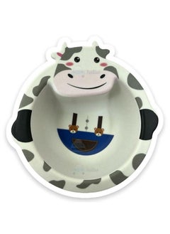 Baby Feeding Bowl Cow Design Eco Friendly Bamboo Fiber Bowl For Kids;Baby Utensils Feeding Bowl Tableware For Kids And Toddlers (Multicolor; 1 Pc)