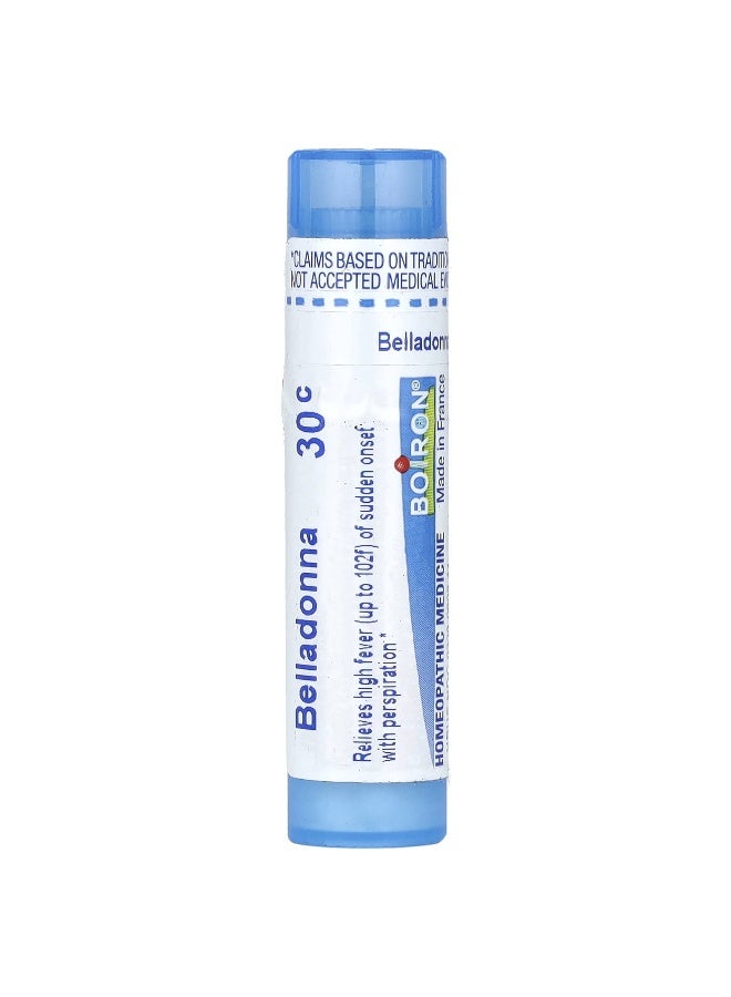 Boiron Boiron, Belladonna, 30C, Fever Relief, Approx 80 Pellets  - Image 1