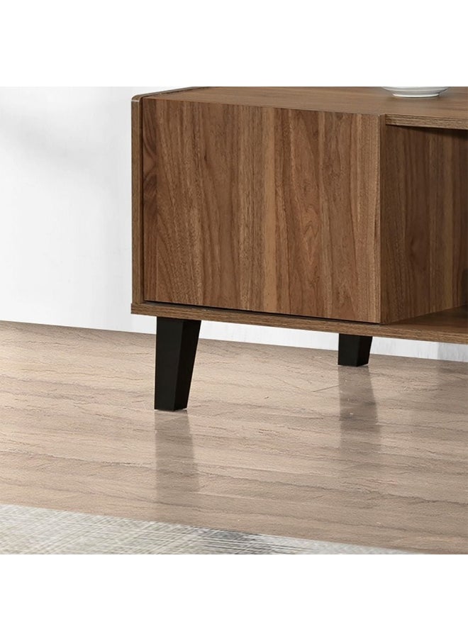 DANUBE HOME Supreme Coffee Table With Storage – Modern Wooden Living Room Coffee Table with Storage Compartment – Stylish Home Furniture for Living Room, Office, Lounge - Light Walnut  - Image 3