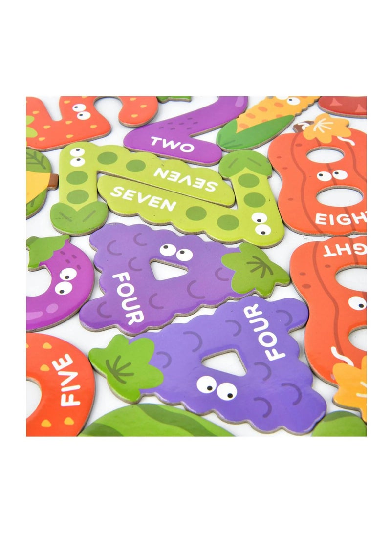 MiDeer Magnetic Numbers Set – 26 Pcs | Fruit & Vegetable-Themed Educational Number Magnets for Kids Ages 3+ | Math Symbols + 2 Sets of 0–9 | Early Counting & Number Recognition Toy - Image 2