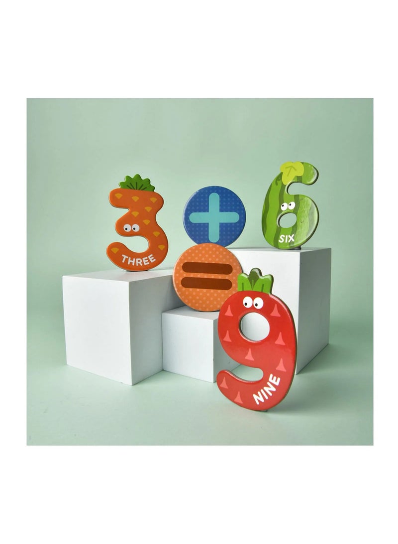 MiDeer Magnetic Numbers Set – 26 Pcs | Fruit & Vegetable-Themed Educational Number Magnets for Kids Ages 3+ | Math Symbols + 2 Sets of 0–9 | Early Counting & Number Recognition Toy - Image 5