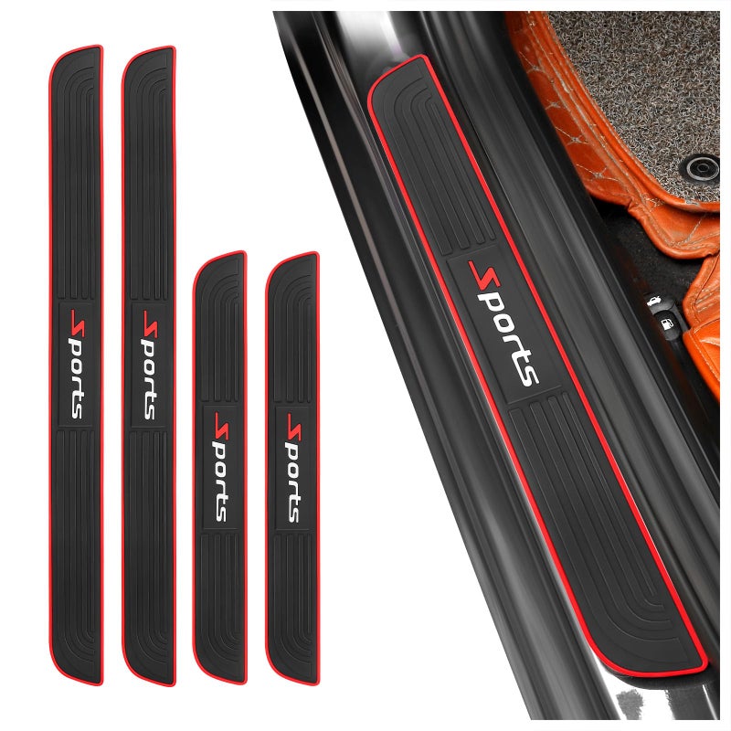 KIFIDAN 4PCS Car Door Sill ProtectorAntiScratch Waterproof Car Door Sills Scratch ProtectionUniversal Car Exterior Accessories Automotive Door Entry Guard for CarTruckSUV Sport Width 196 - Image 3