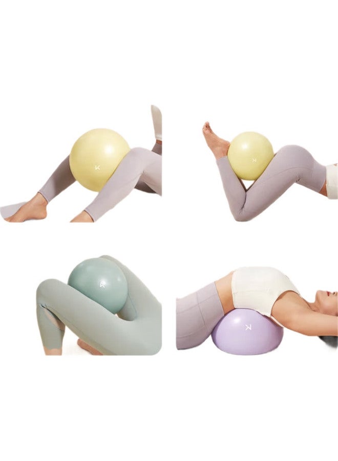 Keep كرة يوغا مصغرة 25 سم، تدريب لياقة بدنية، مضادة للانفجار، غير قابلة للانزلاق، سميكة، مناسبة للنساء الحوامل، لون أخضر فاتح - Image 1