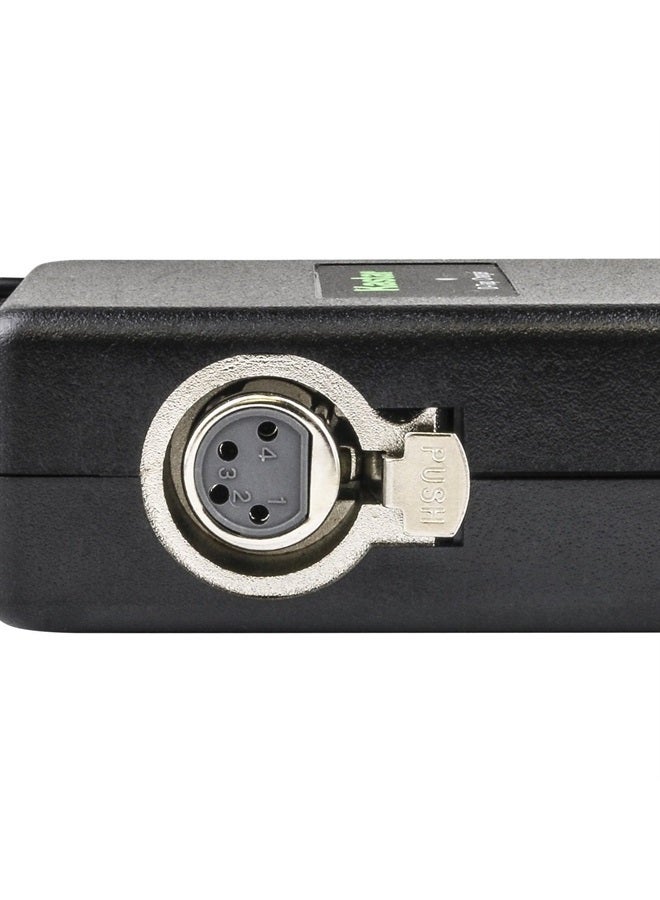 Dual D-Tap Super Fast Charger with 4-pin XLR DC Output Adapter for Sony V Mount, V Lock Broadcast Battery, Anton Bauer Gold Mount, Red One MX, F3 FS700, 5D2, 5D3, D3, D700 and D800