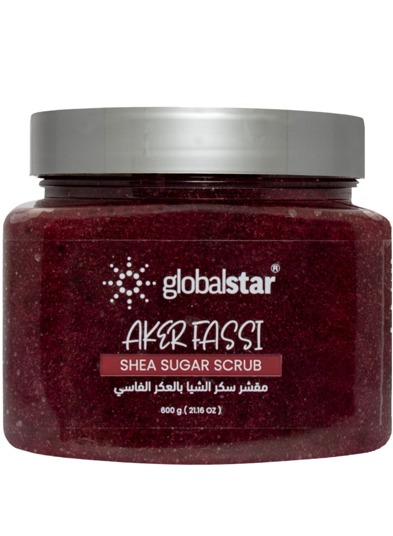 globalstar Shea Sugar Scrub with Akar Alfassi 600ml - Image 1
