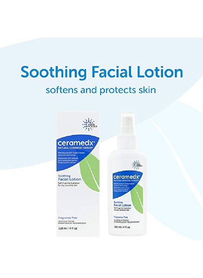Ceramedx - Soothing Facial Lotion ; Natural Ceramide Lotion For Dry Sensitive Skin ; Cruelty Free Vegan & Fragrance Free ; 4 Fl Oz - Image 1