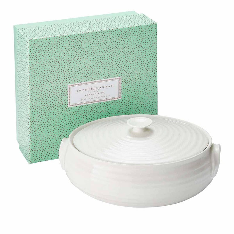 Portmeirion Sophie Conran Small Oval Casserole - 3.5 Pint, 9 Inch Fine Porcelain Bakeware Dish, Freezer to Oven to Table Cookware - Microwave & Dishwasher Safe - Image 4