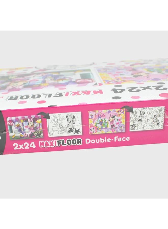 Lisciani - Disney Minnie Double-Face Puzzle &  2 x 24 Pieces - Image 2