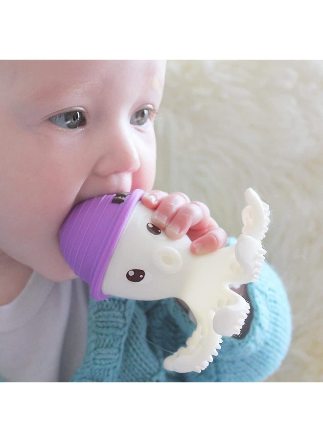 Mombella - Baby Teething Toys For Babies 612 Months Mombella Octopus Teether For 1218 Months Soft Silicone Infant Teething Toys 69 Month Old Kids Chew Toy To Soothe Sore Gums Bpa Free Purple - Image 1