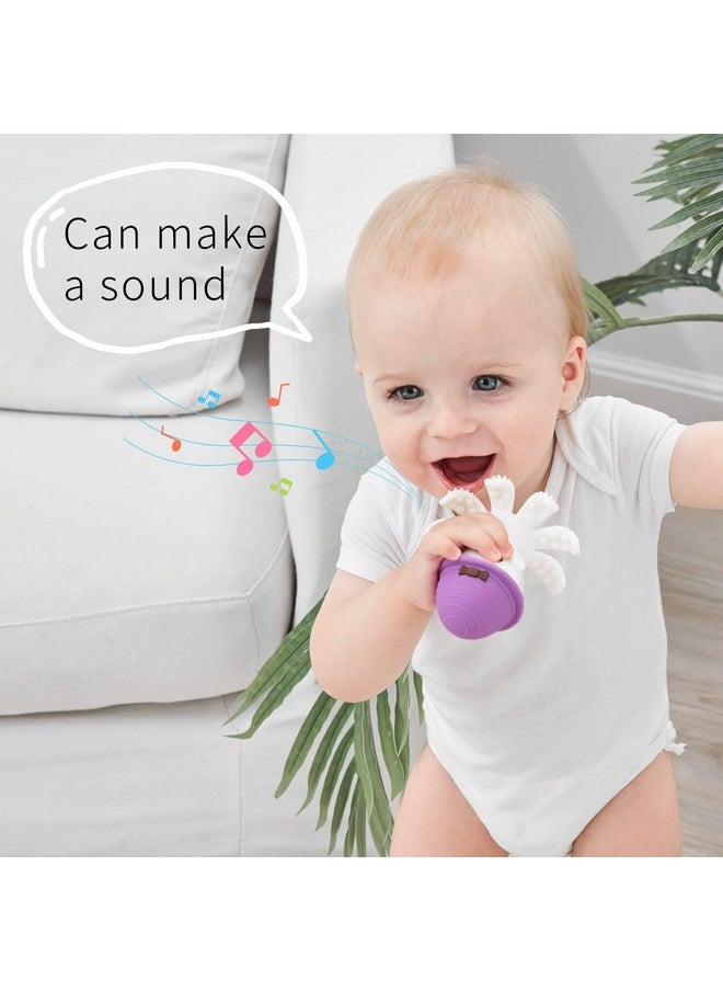 Mombella - Baby Teething Toys For Babies 612 Months Mombella Octopus Teether For 1218 Months Soft Silicone Infant Teething Toys 69 Month Old Kids Chew Toy To Soothe Sore Gums Bpa Free Purple - Image 1