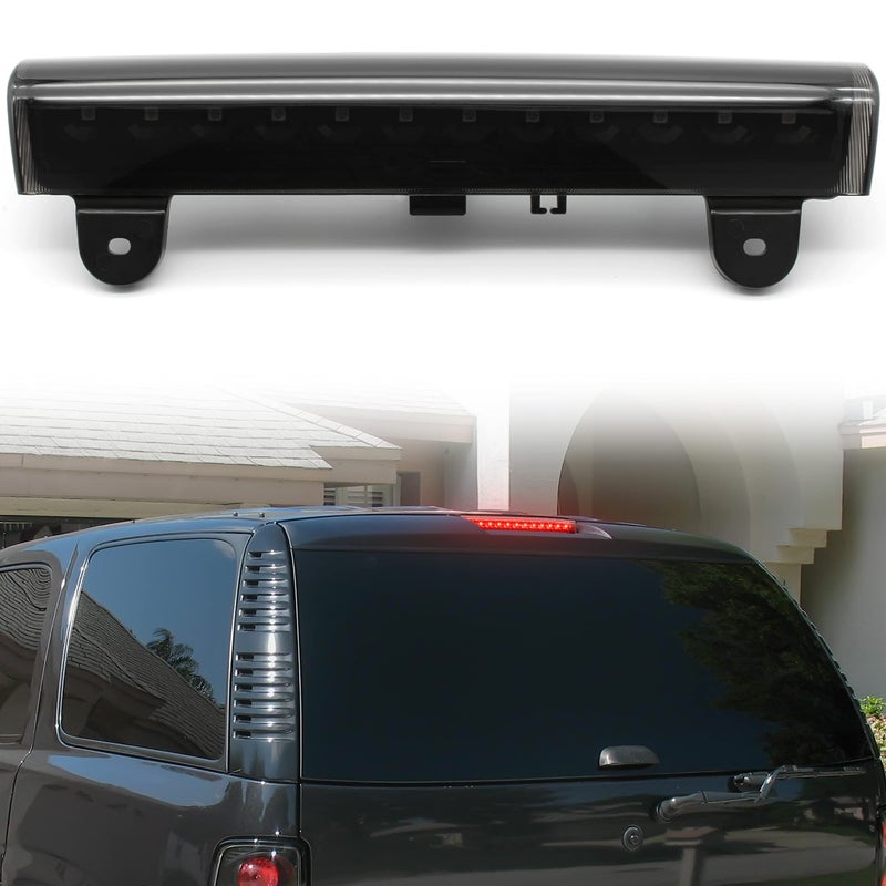 KEWISAUTO Smoked Black LED 3rd Third Brake Light Rear Brake Stop Tail Light for Suburban 1500 2500 Tahoe  Yukon XL 20002006 Accessories 1PCS