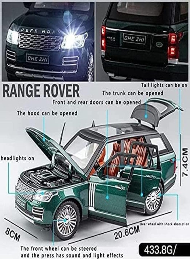 Sky Tech® Big Size Range Rover SUV Car 1:24 Scale Model Car Exclusive Alloy Metal Pull Back Die-cast Pullback Toy car Openable Doors & Light Music Best Gifts Toys Kids【Colors as Per Stock】 - Image 2