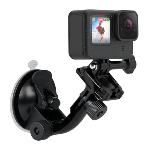 Quikprof Suction Cup with Free Tripod Mount Adapter Camera Accessories for Action Camera Hero Xiaomi Yi, Sjcam Compatible with All Standard Size sportscam Mount - Image 3