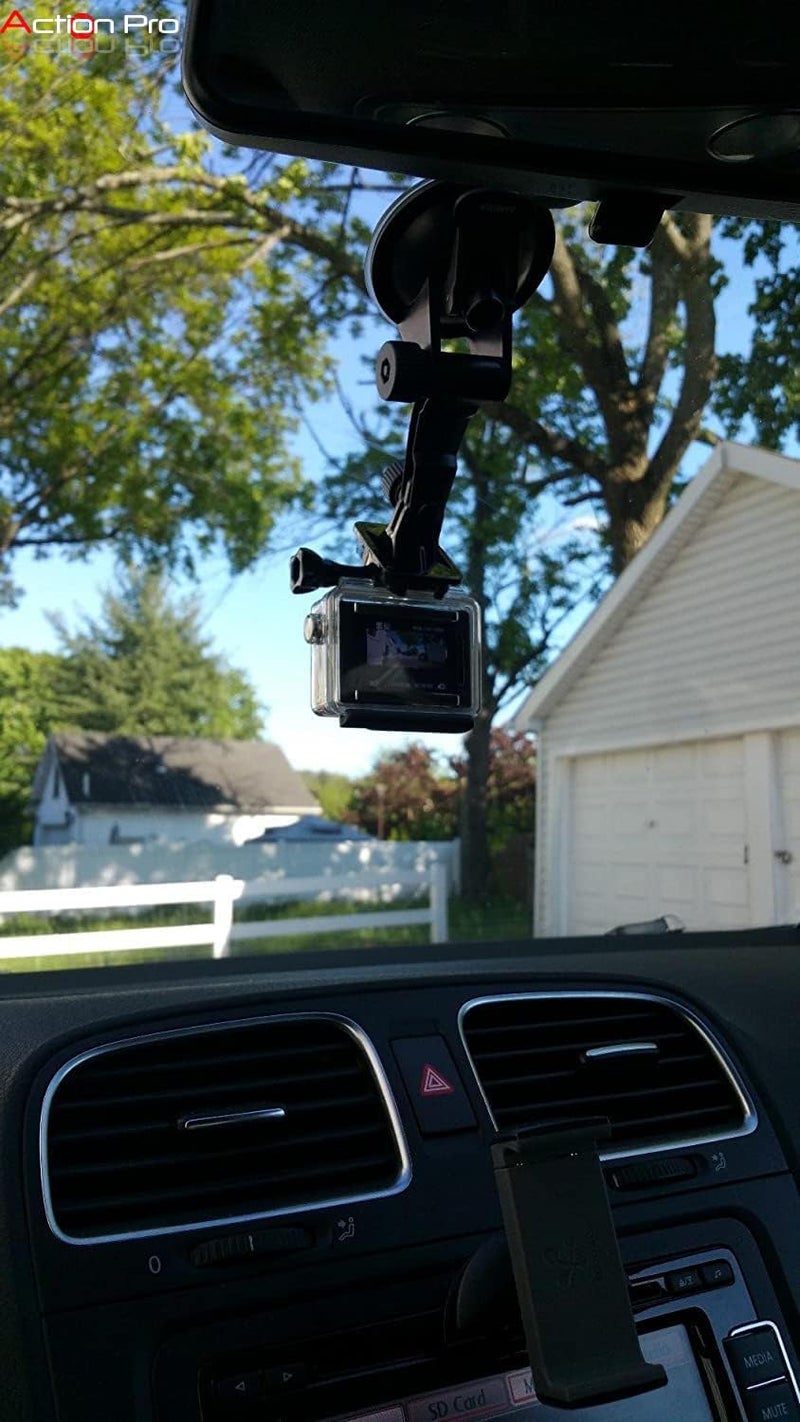 Quikprof Suction Cup with Free Tripod Mount Adapter Camera Accessories for Action Camera Hero Xiaomi Yi, Sjcam Compatible with All Standard Size sportscam Mount - Image 4