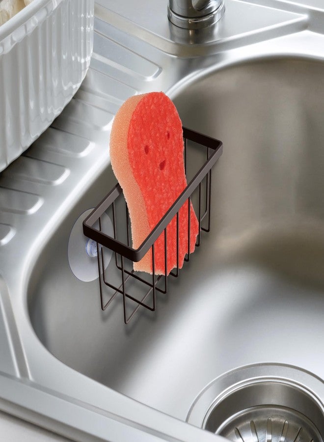 HLOOL Bronze Kitchen Sponge Holder,Sponge Holder for Kitchen Sink Scution,Sink Caddy (Bronze) - Image 4