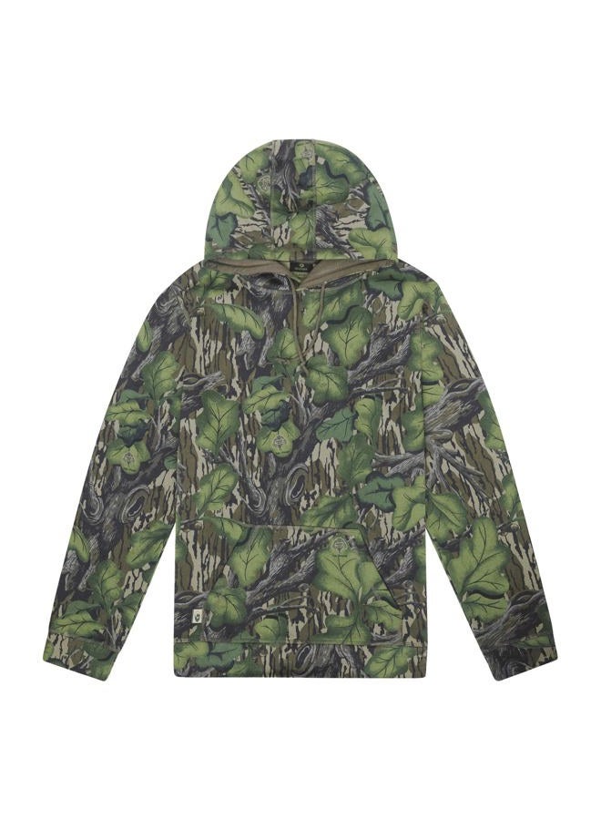 Mossy Oak Men's Camo Hunting Hoodies Vintage, Full Foliage - Image 1