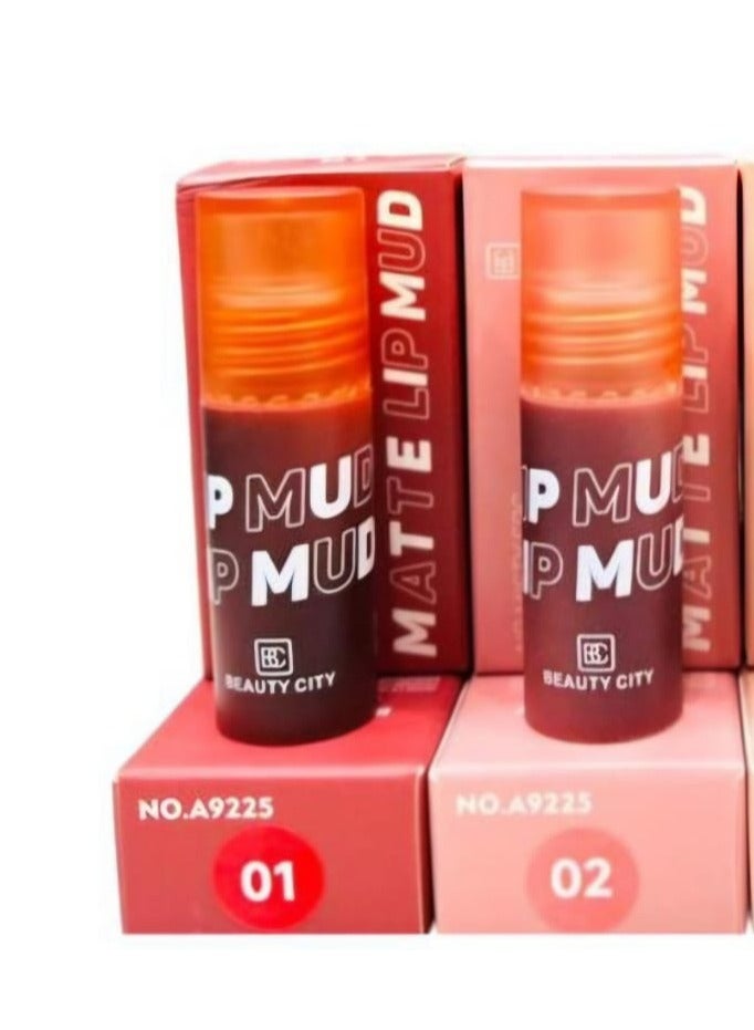 Beauty City Beauty City matte lip mud Long lasting rose 01 