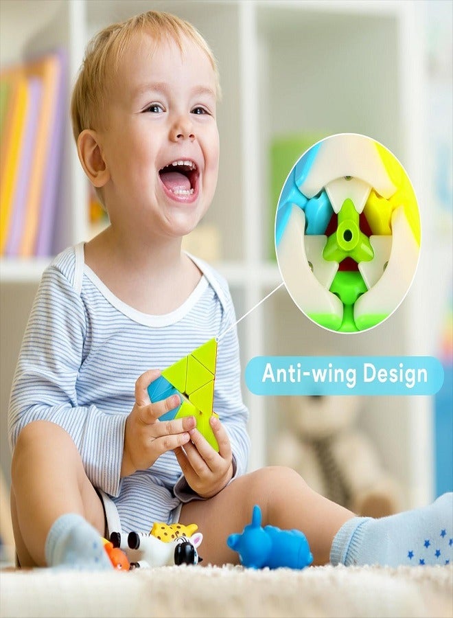 ماجيك كيوب مكعب السرعة الهرمي المثلث المكعب السحري الهرمي بدون ملصقات - Image 3