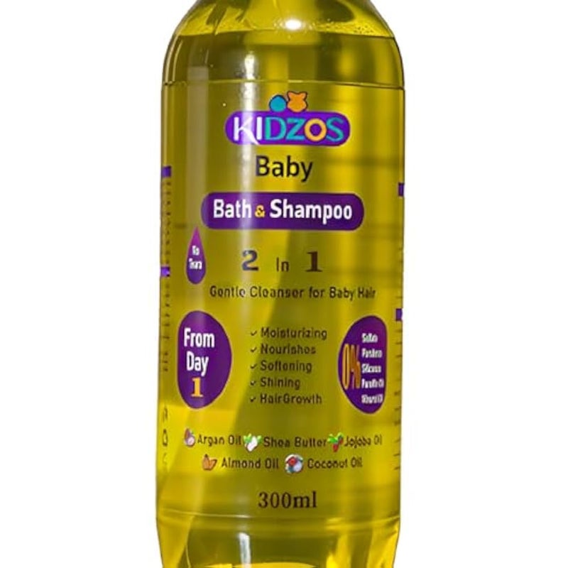 Baby 2 In 1 Bath&Shampo Moisturizing, Nourishes, Softening, Shining&Hair Growth-300ml - Image 3
