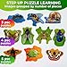 QUOKKA Toddler Puzzles Ages 24 Large Floor Puzzles for Kids 35 8 Realistic Animal Shapes Extra Thick Cardboard Preschool Learning Game 40 Big Piece Gift for Toddlers 13 Years Old - Image 4